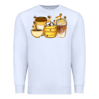 White Bee Honey Coffee Cups Premium Sweatshirt - Artiststas