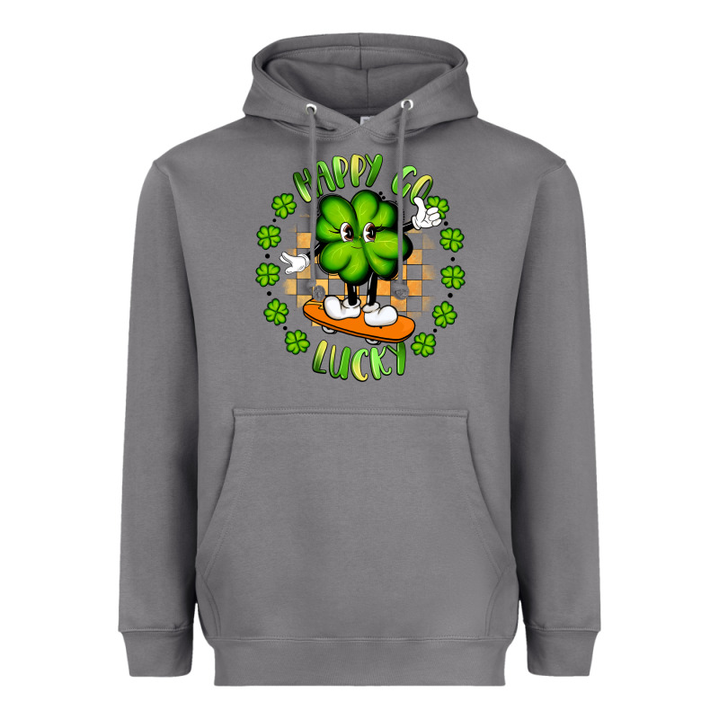 Happy Go Lucky Heavyweight Hoodie by Artiststas | Teevron