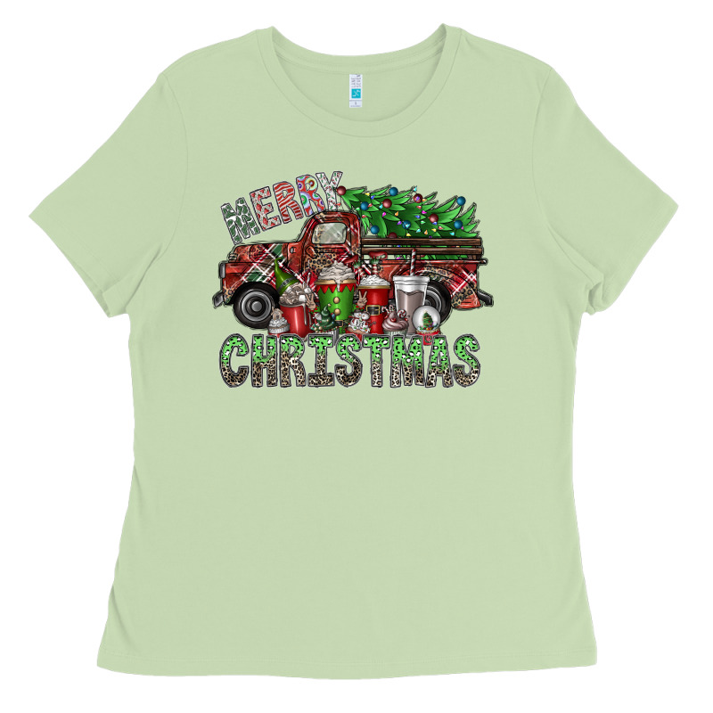 Merry Christmas Ladies Tee by SublimationCraftShop | Teevron