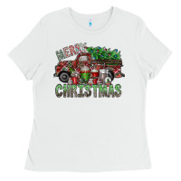 White merry christmas Ladies Tee - SublimationCraftShop