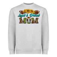 Heather Grey loud and proud mom Heavyweight Sweatshirt - BundleAndBundleShop