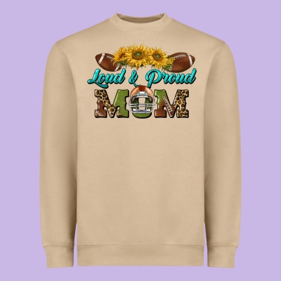 Loud And Proud Mom Heavyweight Sweatshirt Designed By Bundleandbundleshop