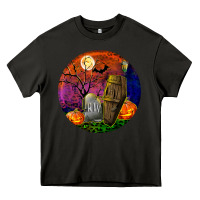 Asphalt halloween round Heavy Core Tee - BundleAndBundleShop