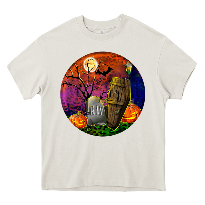 Halloween Round Heavy Core Tee by BundleAndBundleShop | Teevron