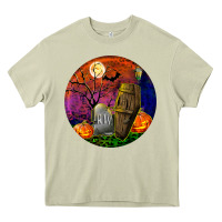Mossy halloween round Heavy Core Tee - BundleAndBundleShop