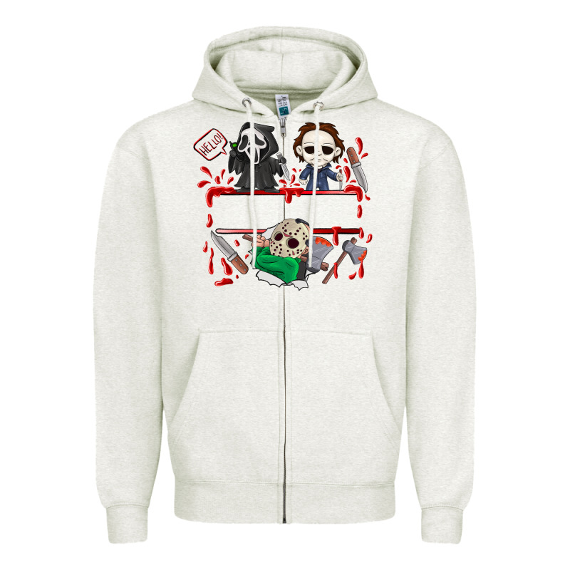 Halloween Zipper Hoodie by CowhideDigitalArt | Teevron