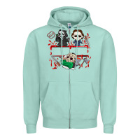 Seafoam halloween Zipper Hoodie - CowhideDigitalArt