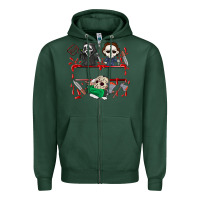 Sports Green halloween Zipper Hoodie - CowhideDigitalArt