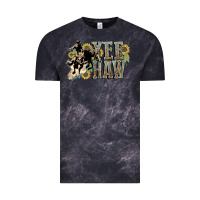 Cloud Black Yee haw Cowboy western Vintage Tee - HowdyJamesFarm
