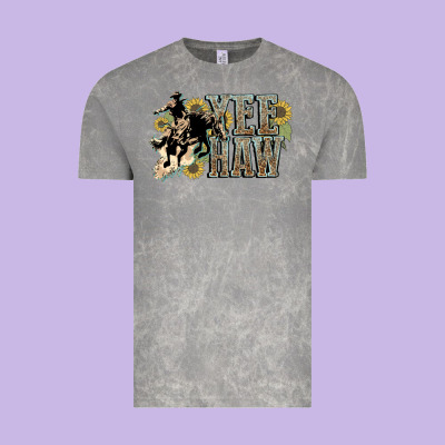 Yee Haw Cowboy Western Vintage Tee Designed By Howdyjamesfarm
