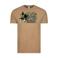 Vintage Coffee Yee haw Cowboy western Vintage Tee - HowdyJamesFarm