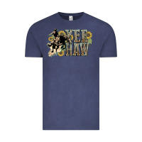 Vintage Denim Yee haw Cowboy western Vintage Tee - HowdyJamesFarm