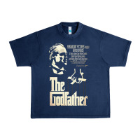 Navy The Godfather Urban Heavy Tee - lanVoArt