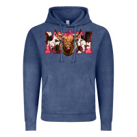 Vintage Denim Western Highland Cow mom Vintage Hoodie - HowdyJamesFarm