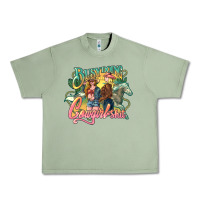 Oil Green Busy doing Cowgirl shit Urban Heavy Tee - HowdyJamesFarm