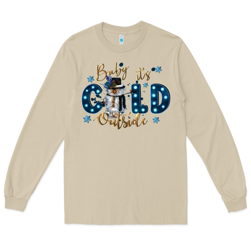 Baby Its Cold Outside Long Sleeve Tee by CowGirlArtShop | Teevron