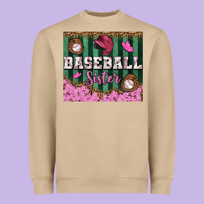 Baseball Sister Tumbler Heavyweight Sweatshirt Designed By Bundleandbundleshop