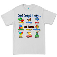 Dove Grey god says i am autism Premium Tee - Artiststas