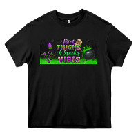 Black thick thighs and spooky vibes libbey glass Heavy Core Tee - BundleAndBundleShop