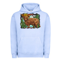 Pigment Grape Ice western cactus highland cow Urban Hoodie - BarkalooDesign