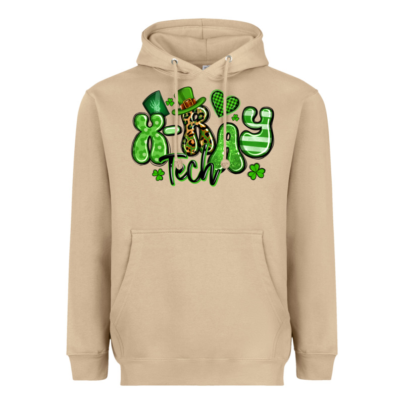 X Ray Tech St Patrick's Day Heavyweight Hoodie by Artiststas | Teevron