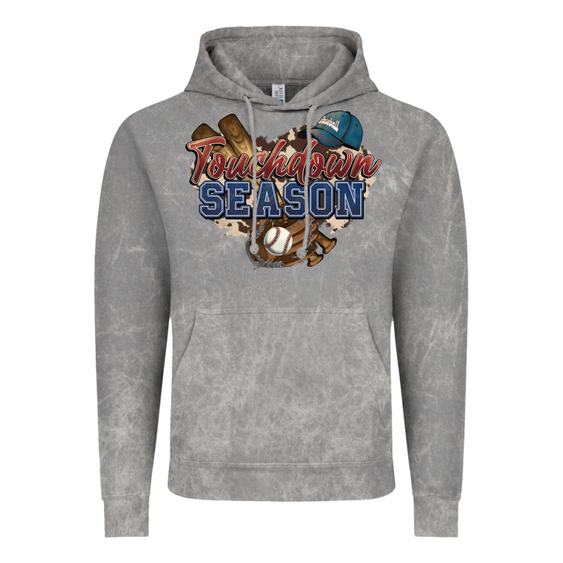 Touchdown Season Baseball Vintage Hoodie by HowdyJamesFarm | Teevron