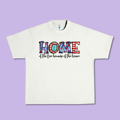 Home Of The Because Of The Brave Urban Heavy Tee Designed By Jahusdesignshop