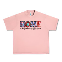 Salmon home of the because of the brave Urban Heavy Tee - JahusDesignShop