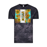Cloud Black western mother's day mama with turquoise and sunflowers and leopard tu Vintage Tee - TumblerDesignByShophia