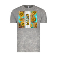Cloud Rock western mother's day mama with turquoise and sunflowers and leopard tu Vintage Tee - TumblerDesignByShophia