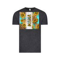 Vintage Black western mother's day mama with turquoise and sunflowers and leopard tu Vintage Tee - TumblerDesignByShophia