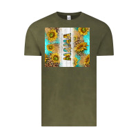 Vintage Olive western mother's day mama with turquoise and sunflowers and leopard tu Vintage Tee - TumblerDesignByShophia