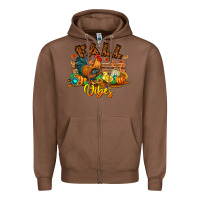 Chestnut Fall Vibes Zipper Hoodie - CowhideDigitalArt