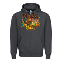 Smoke Fall Vibes Zipper Hoodie - CowhideDigitalArt