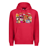 Cardinal Lunch Lady Coffee Cups Premium Hoodie - FaDigitalArtStudio