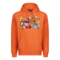 Carrot Lunch Lady Coffee Cups Premium Hoodie - FaDigitalArtStudio