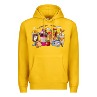 Lemon Lunch Lady Coffee Cups Premium Hoodie - FaDigitalArtStudio