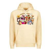 Pina Colada Lunch Lady Coffee Cups Premium Hoodie - FaDigitalArtStudio