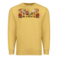 Antique Gold Christmas coffee cups Premium Sweatshirt - Artiststas