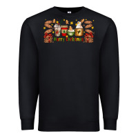 Black Christmas coffee cups Premium Sweatshirt - Artiststas