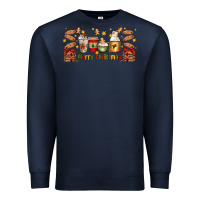 Navy Christmas coffee cups Premium Sweatshirt - Artiststas