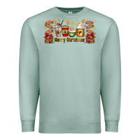 Seafoam Christmas coffee cups Premium Sweatshirt - Artiststas