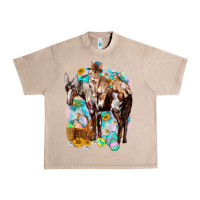French Oak Happy Easter Day Rodeo Urban Heavy Tee - HowdyJamesFarm