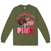 Army Green in october we wear pink Long Sleeve Tee - CowGirlArtShop
