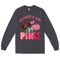 Smoke in october we wear pink Long Sleeve Tee - CowGirlArtShop