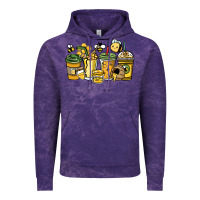 Cloud Purple Honey bee coffee cups Vintage Hoodie - HowdyJamesFarm