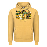 Vintage Mustard Honey bee coffee cups Vintage Hoodie - HowdyJamesFarm