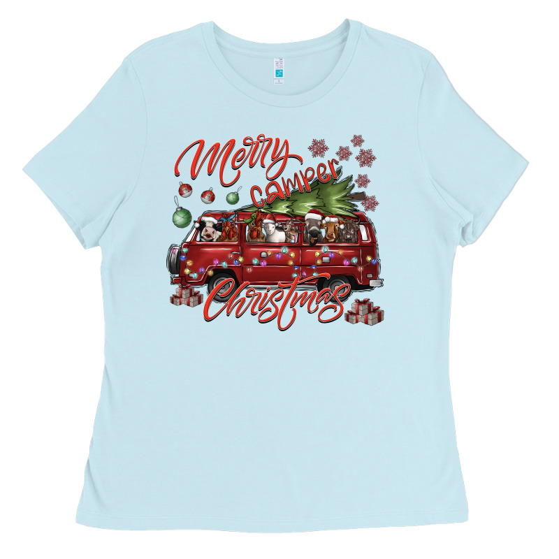 Merrycamperchristmas Ladies Tee by SublimationCraftShop | Teevron