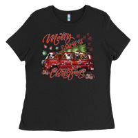 Black merrycamperchristmas Ladies Tee - SublimationCraftShop