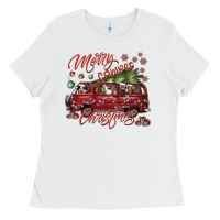 White merrycamperchristmas Ladies Tee - SublimationCraftShop